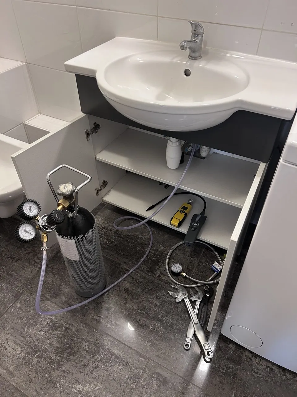 Próba szczelności gazem